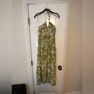 Abercrombie & Fitch Drama Halter Maxi Dress